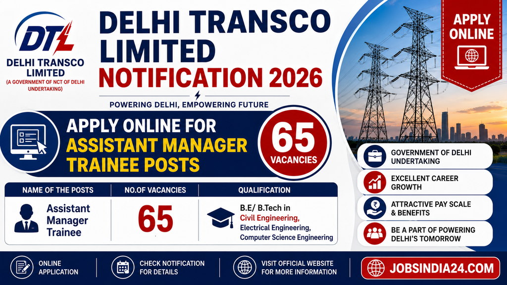 Delhi Transco Limited Notification 2026
