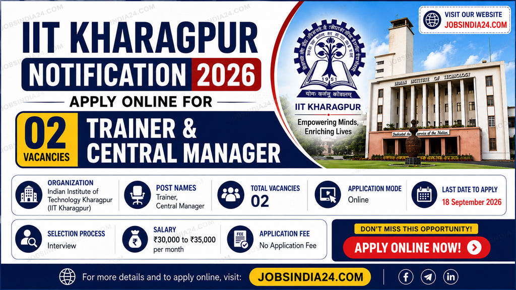 IIT Kharagpur Notification 2026
