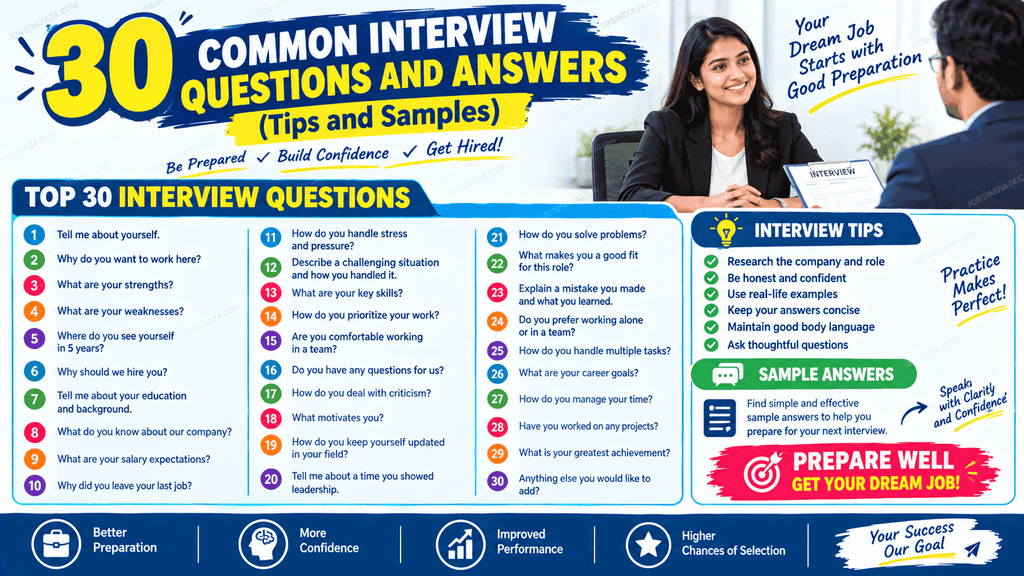 30 Common Interview Questions and Answers