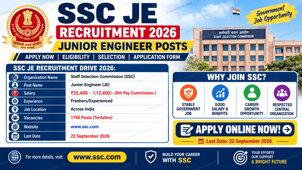 SSC JE Recruitment 2026